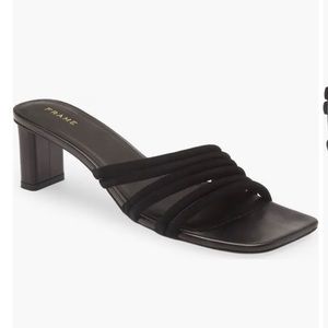 Frame Le Tonga‎ Black Heeled Sandal Mule 9.5 NWOB